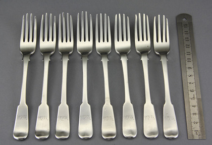 Cape Silver Dessert Forks (Set of 8) - Townsend